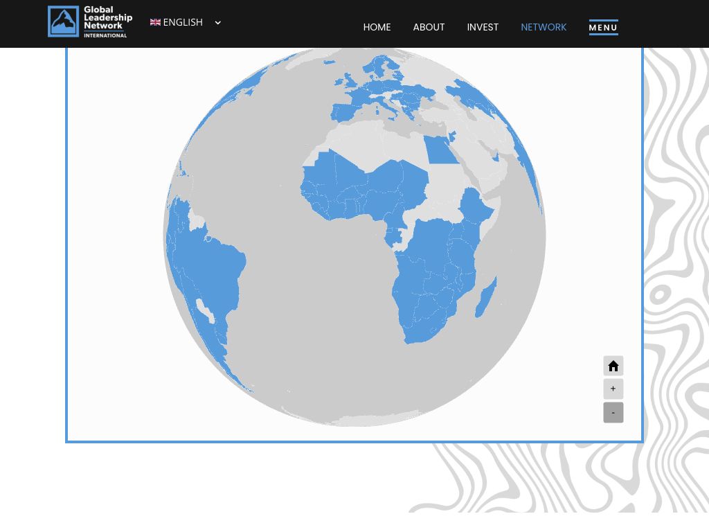 GLNI interactive network globe, showing Africa and Europe, presented on a tablet